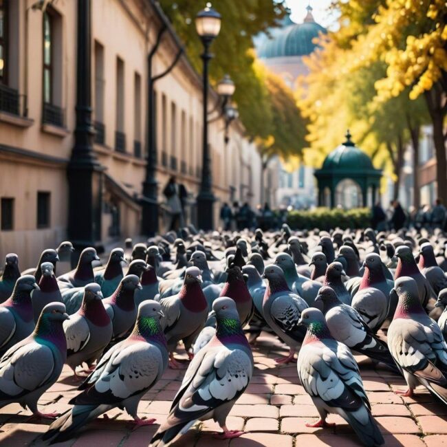 Hodowla gołębi w celu uzyskania konkretnego koloru