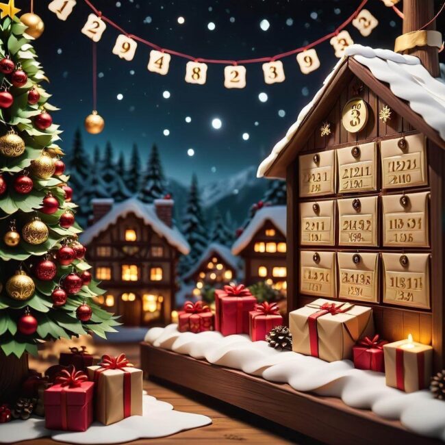 Materiały potrzebne do zrobienia kalendarza adwentowego