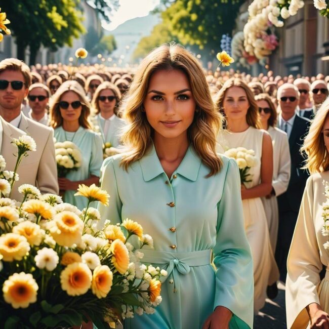 Piękno i uroda sypanej kwiatowej drogi