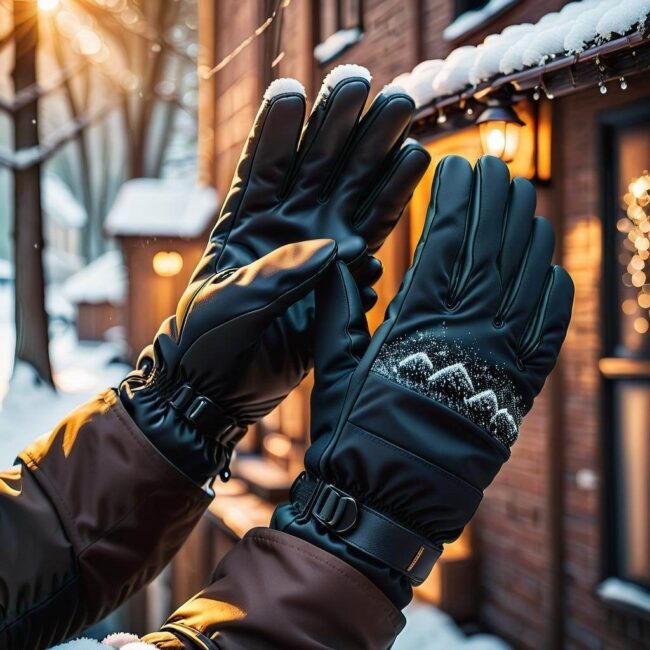 Rękawiczki męskie na zimowy camping