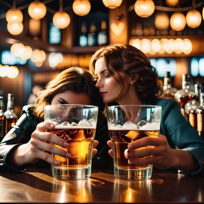 Romantyczne słowa po lekkim upojeniu alkoholowym