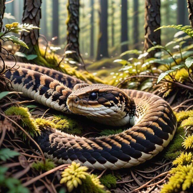 Węże i spowolniony metabolizm zimą